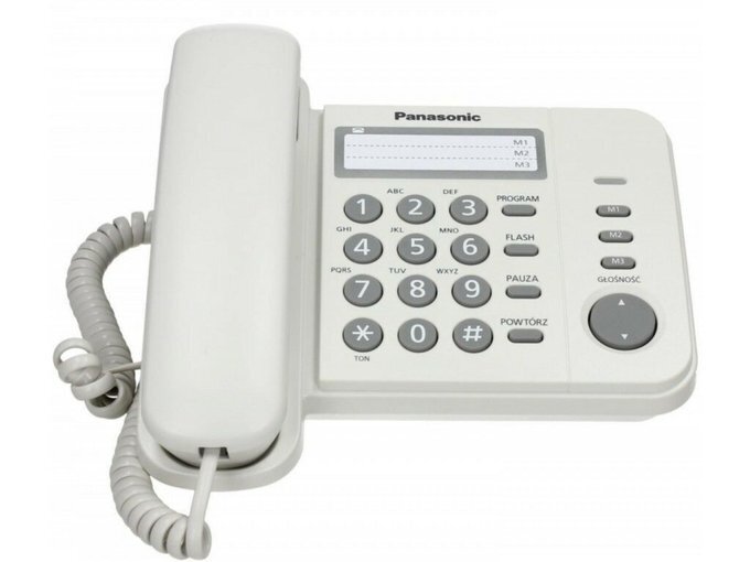 Panasonic KX-TS520FXW, balts цена и информация | Stacionārie telefoni | 220.lv