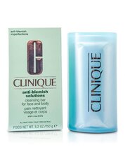 Мыло Clinique Anti-Blemish Solutions Cleansing Bar, 150 мл цена и информация | Средства для очищения лица | 220.lv