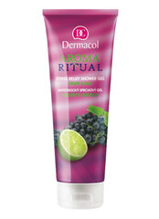 Dermacol Aroma Ritual Grape & Lime dušas želeja 250 ml цена и информация | Масла, гели для душа | 220.lv