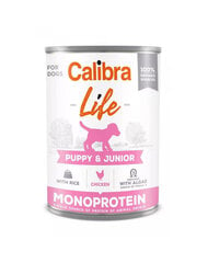 Calibra Dog Life Puppy&Junior Куриный корм для щенков с рисом и курицей 400 г цена и информация |  Сухой корм для собак | 220.lv