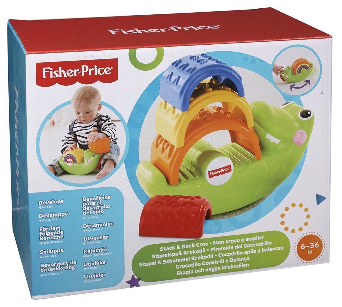 Krokodils ar formiņām Fisher price, CDC48 цена и информация | Rotaļlietas zīdaiņiem | 220.lv