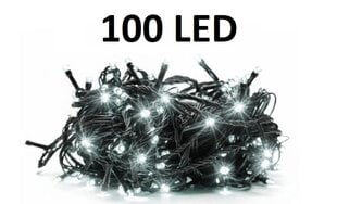 Happy People Ziemassvētku vītne ar 100 LED spuldzēm, 8m, silti baltā krāsā cena un informācija | Ziemassvētku lampiņas, LED virtenes | 220.lv