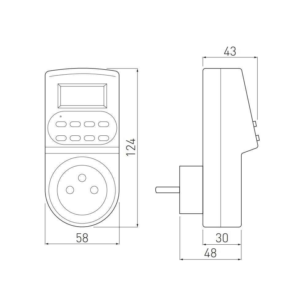 Elektroniskais taimeris DPM DT03 цена и информация | Taimeri, termostati | 220.lv