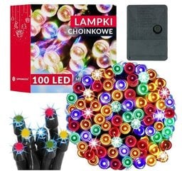 Happy People LED Ziemassvētku lampiņas 100 Led 8 m Krāsainas cena un informācija | Ziemassvētku lampiņas, LED virtenes | 220.lv