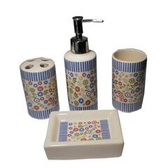 Keramikas vannas istabas aksesuāru komplekts "Benedomo" cena un informācija | Vannas istabas aksesuāri | 220.lv