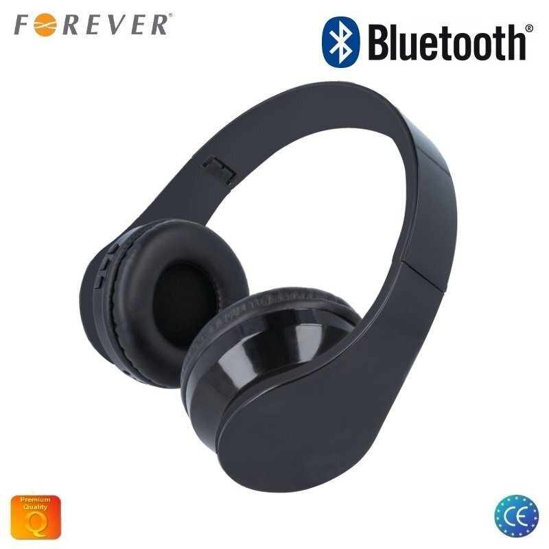 Forever BHS-100 Bluetooth 3.0 Austiņas ar AUX Funkciju Melnas cena un informācija | Austiņas | 220.lv