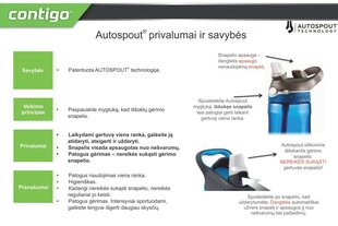 Детская термокружка CONTIGO GIZMO FLIP цена и информация | Бутылки для воды | 220.lv