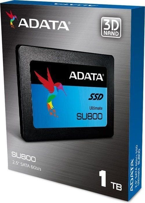 ADATA 1TB 2,5" SATA SSD Ultimate SU800 цена и информация | Iekšējie cietie diski (HDD, SSD, Hybrid) | 220.lv