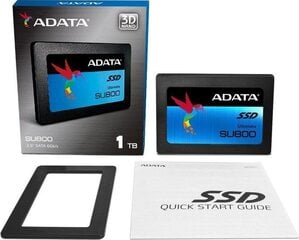 ADATA 1TB 2,5" SATA SSD Ultimate SU800 cena un informācija | ADATA Datoru komponentes | 220.lv