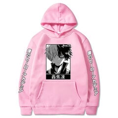 (Pink-M）Anime My Hero Academia Hoodie Shoto Todoroki Pulovers džemperi цена и информация | Мужские толстовки | 220.lv