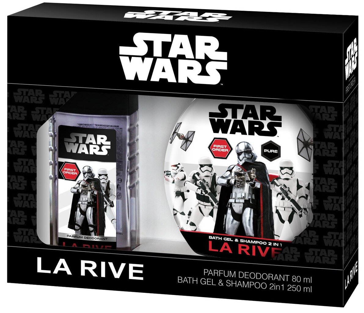 Komplekts La Rive Star Wars First Order: edt 50 ml + dušas želeja-šampūns 250 ml cena un informācija | Bērnu smaržas | 220.lv