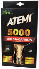 Ракетка для настольного тенниса Atemi 5000 Balsa Carbon цена и информация | Ракетки для настольного тенниса, чехлы и наборы | 220.lv