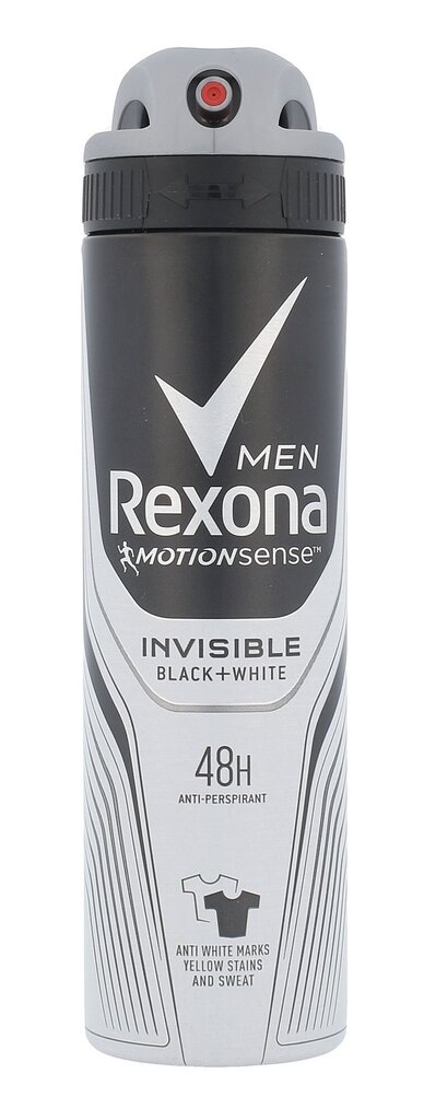 Izsmidzināms dezodorants vīriešiem Rexona Black & White 150 ml cena un informācija | Dezodoranti | 220.lv