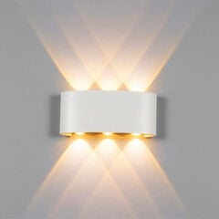 iepakojuma iekštelpu/āra sienas lampa 6W LED (baltā māja*6W siltā gaisma) цена и информация | Светильники-вентиляторы | 220.lv