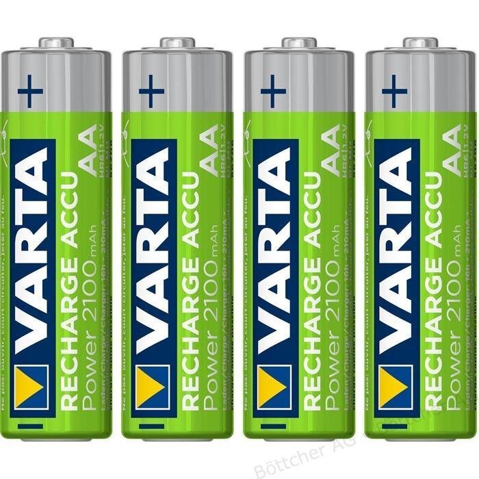 Elementu lādētājs Varta ar 2100mAh baterijām, 4gab cena un informācija | Akumulatori, lādētāji un piederumi | 220.lv