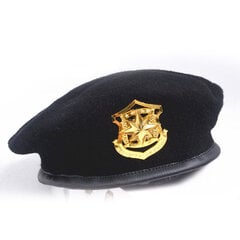 (60cm Melns5)Augstas kvalitātes vilnas beretes Modes armijas cepures Zvaigznes emblēma Sailor deju priekšnesumu cepure Trilby Chapeau vīriešiem sievietēm unisex cena un informācija | Sieviešu cepures | 220.lv