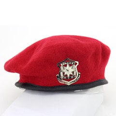 (60cm Sarkans1)Augstas kvalitātes vilnas beretes Modes armijas cepures Zvaigznes emblēma Sailor deju priekšnesumu cepure Trilby Chapeau vīriešiem sievietēm unisex cena un informācija | Sieviešu cepures | 220.lv