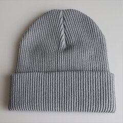 (One Size06) Jauns vienkrāsains trikotāžas unisex Skullies Beanes Saglabā siltumu Ikdienišķa Mode Elastība Gofrējama ziemas cepure Slēpošanas cepure cena un informācija | Sieviešu cepures | 220.lv