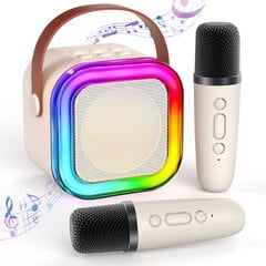 Modux karaoke komplekts ar pārnēsājamu Bluetooth skaļruni un mikrofoniem cena un informācija | Mikrofoni | 220.lv