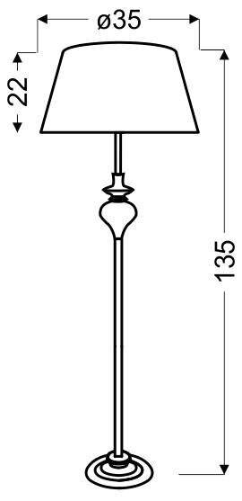 Grīdas lampa 5551-11947 cena un informācija | Stāvlampas | 220.lv