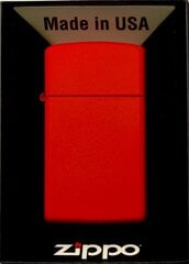 ZIPPO šķiltavas RED MATTE SLIM 1633-079950 cena un informācija | Šķiltavas un aksesuāri | 220.lv