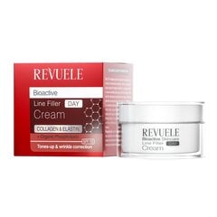 Dienas krēms-filleris sejai Revuele Bioactive Collagen & Elastin, 50 ml cena un informācija | Sejas krēmi | 220.lv