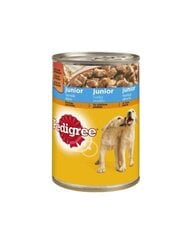 Pedigree Junior ar vistu, 400 g x 12 gab. cena un informācija | Konservi suņiem | 220.lv