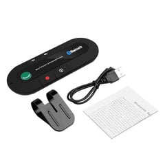 Mini Sun Visor Clip Bluetooth skaļrunis Audio MP3 mūzikas uztvērējs automašīnas komplekts Bezvadu brīvroku skaļrunis tālruņa adapteris tālrunim cena un informācija | USB adapteri automašīnas oriģinālai skaņas sistēmai | 220.lv