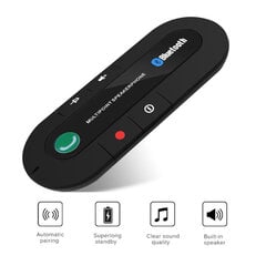 Kebidu Mini Sun Visor Clip Bluetooth skaļruņa audio Mp3 mūzikas uztvērējs automašīnas komplekts bezvadu brīvroku skaļruņa adapteris tālrunim cena un informācija | USB adapteri automašīnas oriģinālai skaņas sistēmai | 220.lv