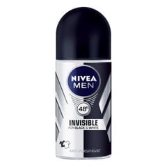 Антипреспирант Nivea Men Invisible For Black & White Original для мужчин, 50 мл цена и информация | Дезодоранты | 220.lv