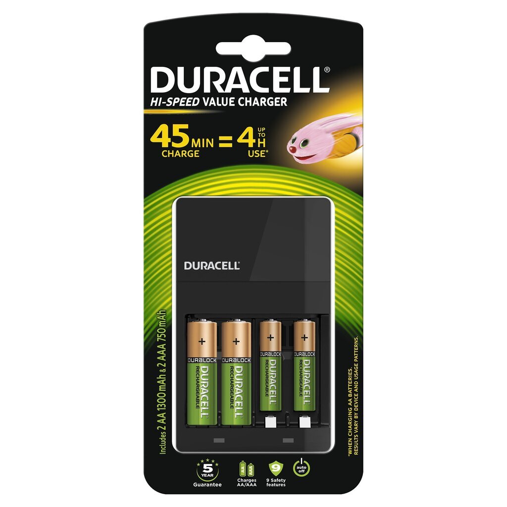 Lādētājs Duracell CEF14 - 4 baterijas цена и информация | Akumulatori, lādētāji un piederumi | 220.lv