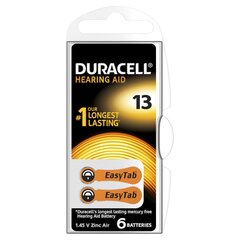 Duracell батарейки для слуховых аппаратов 13, 6 шт цена и информация | Батерейки | 220.lv