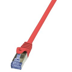 Кабель коммутатора LogiLink Cat.6A 10G S/FTP PIMF PrimeLine 1,5 м красный цена и информация | Кабели и провода | 220.lv