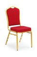 Krēsls Halmar K-66, banketiem/ēdamistabai, sarkans/zelta