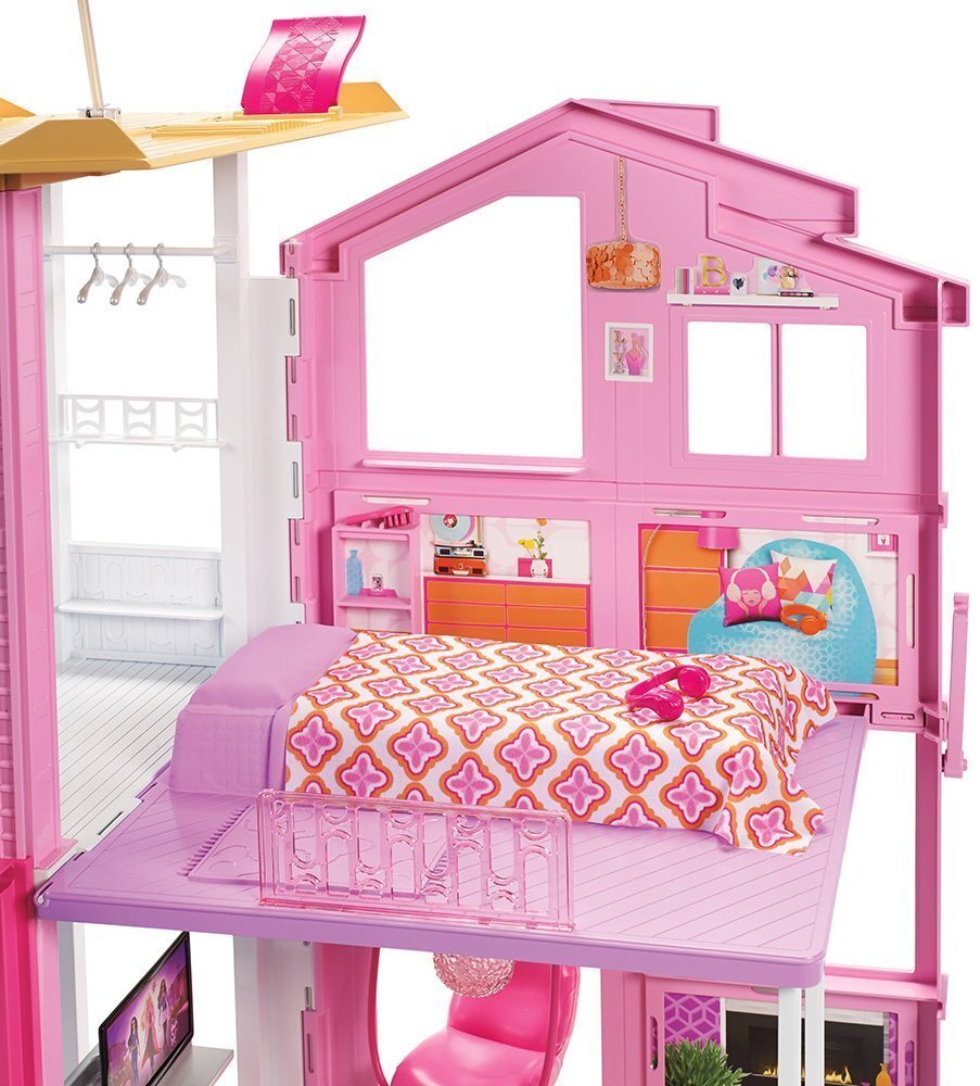 Barbie Style 3-Story Pilsētas mājas leļļu namiņš цена и информация | Rotaļlietas meitenēm | 220.lv