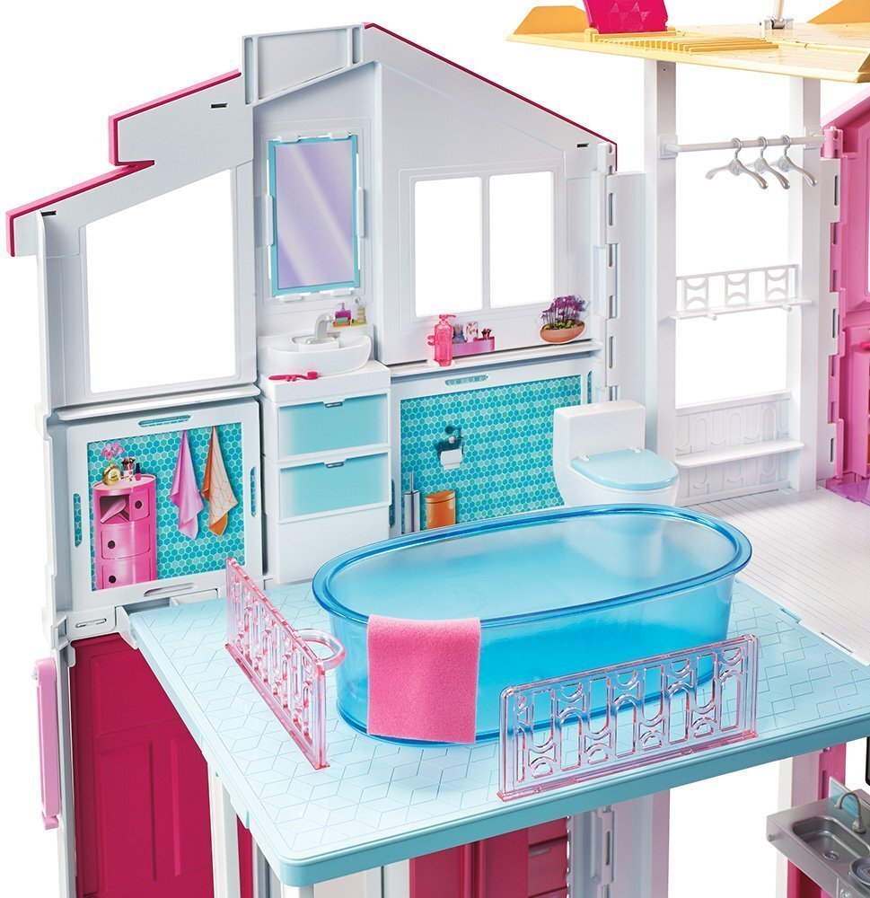 Barbie Style 3-Story Pilsētas mājas leļļu namiņš цена и информация | Rotaļlietas meitenēm | 220.lv