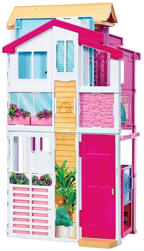 Barbie Style 3-Story Pilsētas mājas leļļu namiņš цена и информация | Rotaļlietas meitenēm | 220.lv