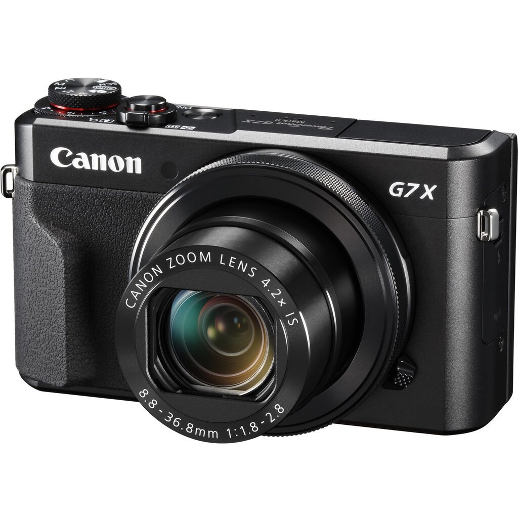 Canon PowerShot G7 X Mark II Black, melna cena un informācija | Digitālās fotokameras | 220.lv