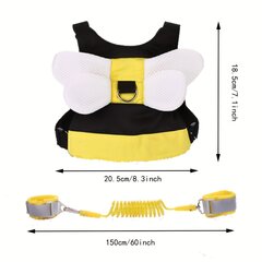 '3 vienā mazuļu pavada - bērnu pavadas un pretnovēšanas plaukstas siksna, bērnu drošības jostas siksna 1-5 gadiem, Ziemassvētku, Helovīna, Pateicības dienas dāvana.' cena un informācija | Bērnu drošības preces | 220.lv