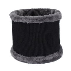 (melna šalle) Skullies Beanies Vīriešu Šalle Trikotāžas Cepurīte Vīriešu Plus Gorras Bonnet Siltas Vilnas Biezas Ziemas cepures Vīriešiem Sieviešu Beanie Cepures цена и информация | Женские шапки | 220.lv