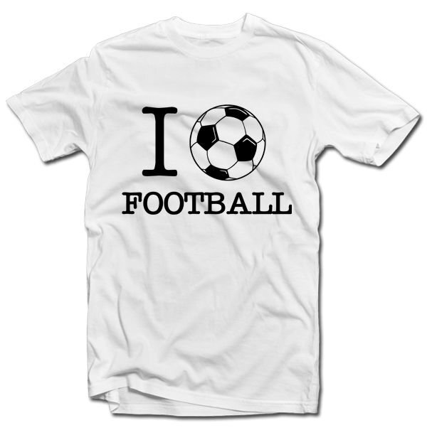 T- krekls "I love football" цена и информация |  Oriģināli T-krekli | 220.lv