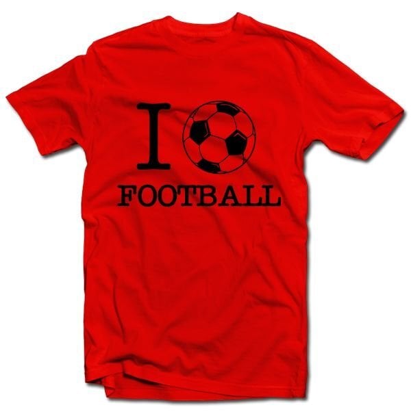 T- krekls "I love football" цена и информация |  Oriģināli T-krekli | 220.lv