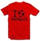 T- krekls "I love football" cena un informācija |  Oriģināli T-krekli | 220.lv