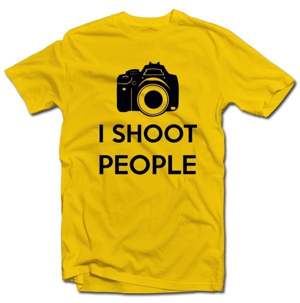 T-krekls "I shoot people" cena un informācija |  Oriģināli T-krekli | 220.lv