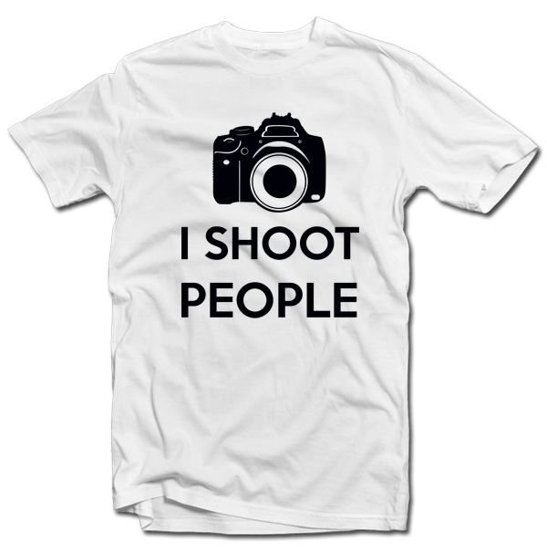 T-krekls "I shoot people" cena un informācija |  Oriģināli T-krekli | 220.lv
