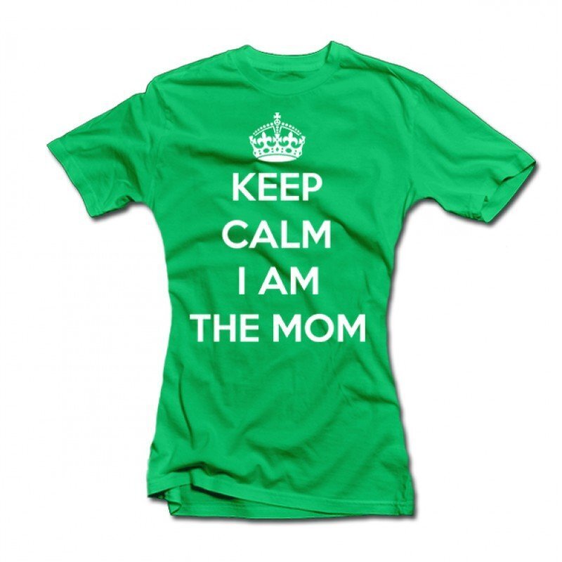 Sieviešu T-krekls "Keep calm I am the mom" цена и информация |  Oriģināli T-krekli | 220.lv