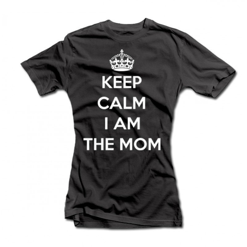 Sieviešu T-krekls "Keep calm I am the mom" cena un informācija |  Oriģināli T-krekli | 220.lv