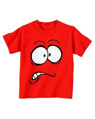 Детская футболка "Испуганное лицо" цена и информация | Оригинальные футболки | 220.lv