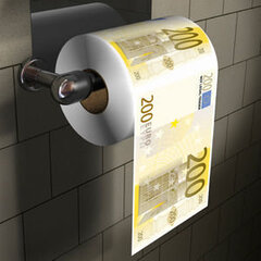 Tualetes papīrs "200 eiro" cena un informācija | Asprātīgas dāvanas | 220.lv