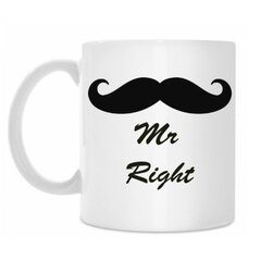Кружка "Mr right" цена и информация | Оригинальные кружки | 220.lv